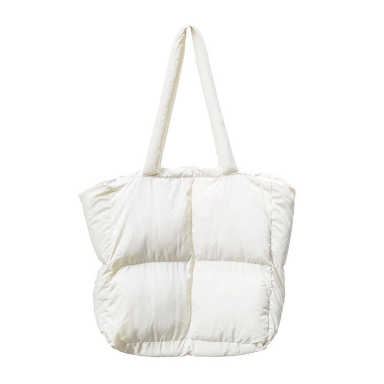 Versatile Large Capacity Down Tuck Cotton Shoulder Bags