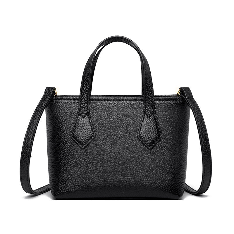 Women's Genuine Leather Vegetable Basket Fashionable Top Shoulder Bags