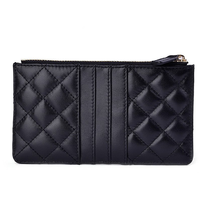 Women's Leather Sheepskin Large Capacity Mobile Fashion Ladies Wallets