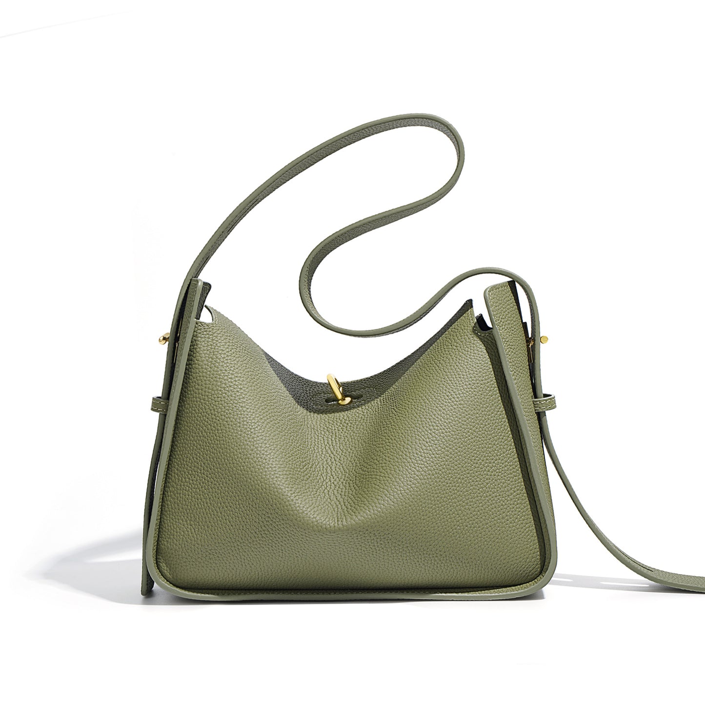 Design Leather Fashion Genuine Portable Pillow Shoulder Bags