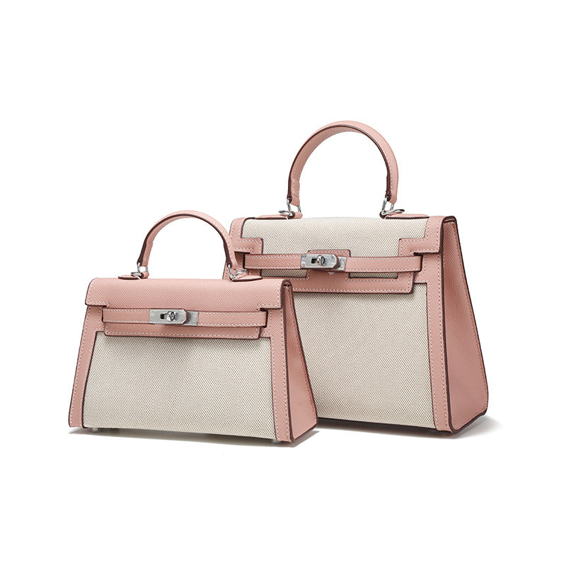Women's Large Capacity Fashion Portable Contrast Color Bags