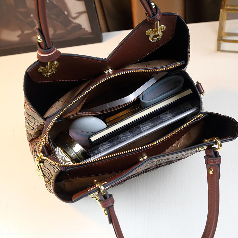 Women's Mother Trendy Retro Affordable Luxury Large Handbags