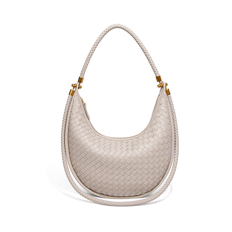 Women's Fashion Hand-woven Portable Selenodont Niche Underarm Handbags