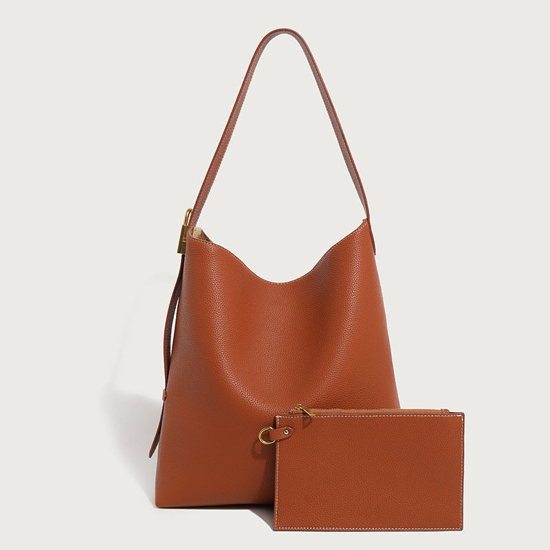 Women's Large Capacity Totes Soft Leather Commuter Crossbody Bags