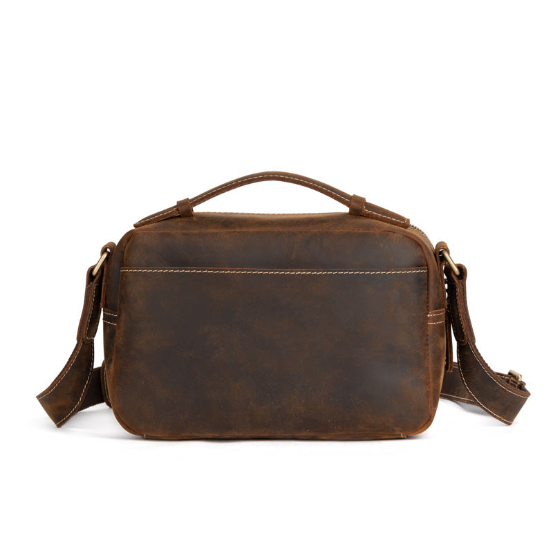Men's Source Crazy Horse Leather Retro Bags