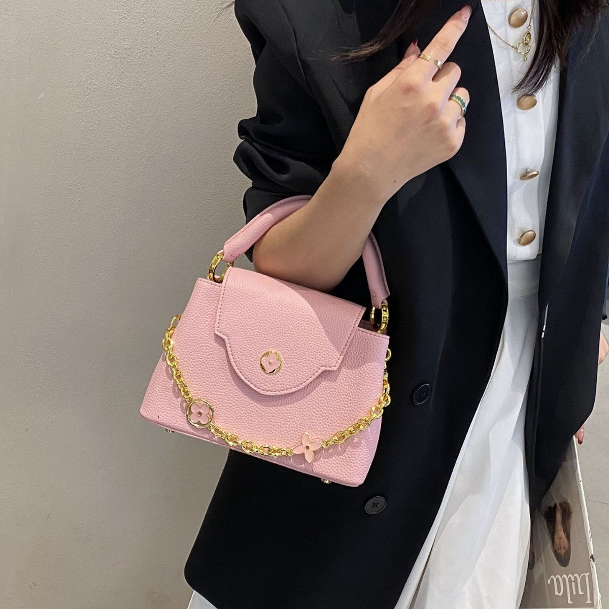Women's Pattern Himalayan V-shaped Portable Light Luxury Tote Bags