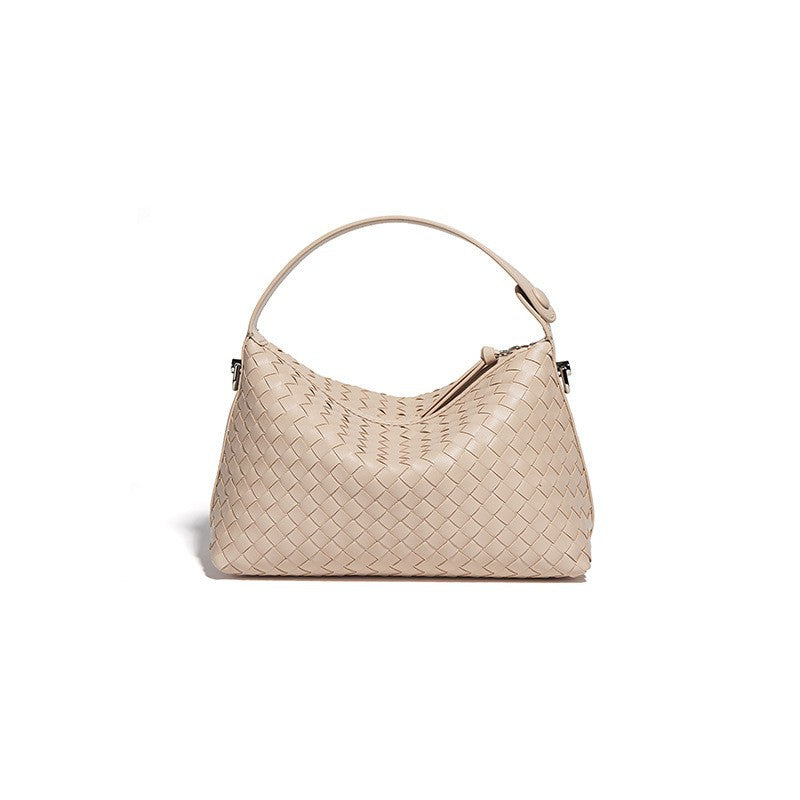 Women's Rhombus High-grade Fashion Authentic Leather Weave Handbags