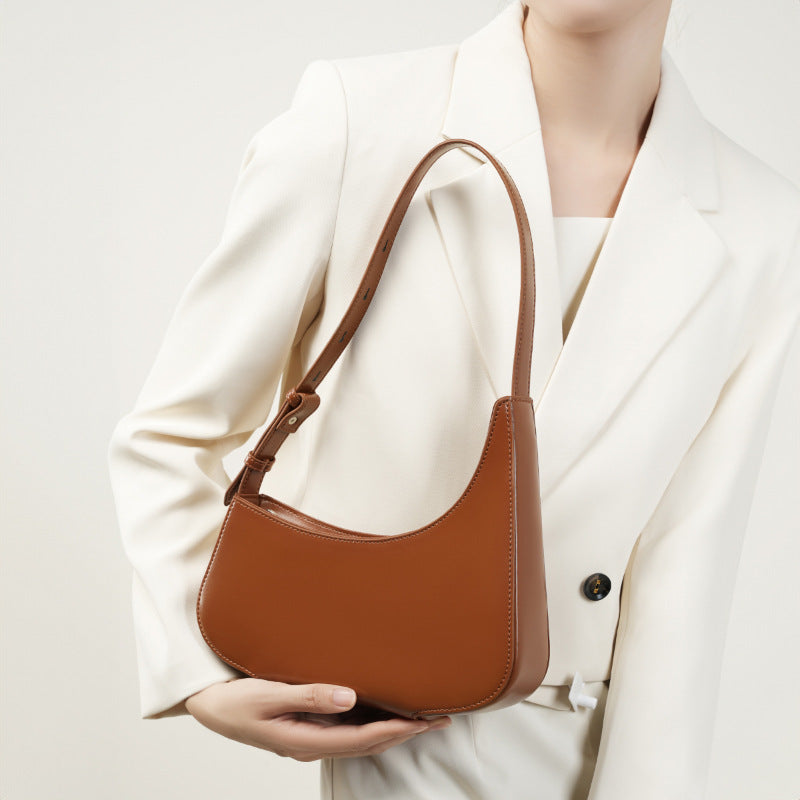 Women's Niche Leather Design Kendall Hobos Minimalist Crossbody Bags