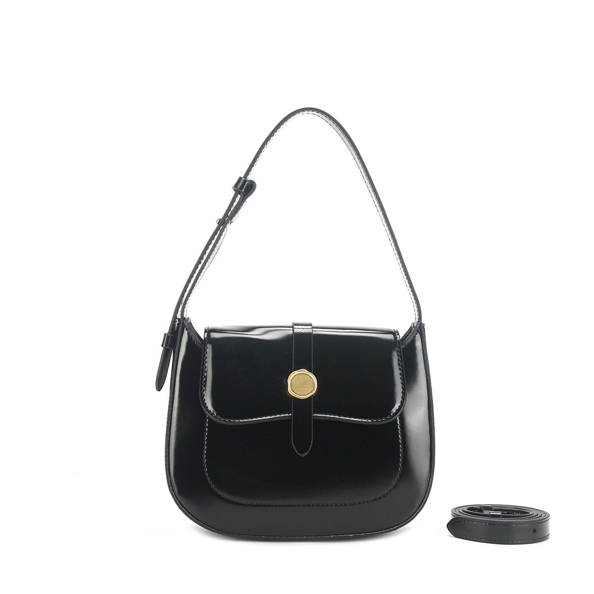 Women's Glamorous Retro Underarm Niche Cowhide Shoulder Bags