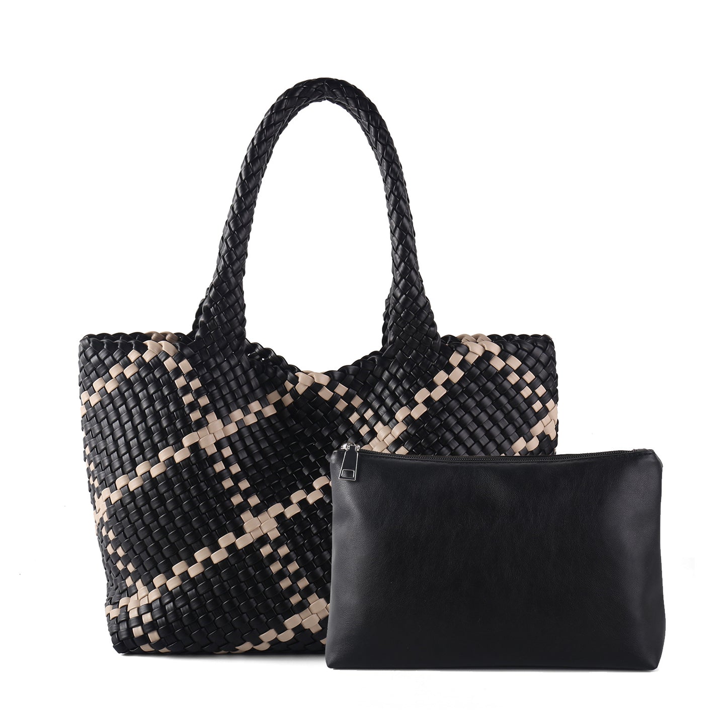 Women's Woven Letter Oversized Large Portable Simple Bags