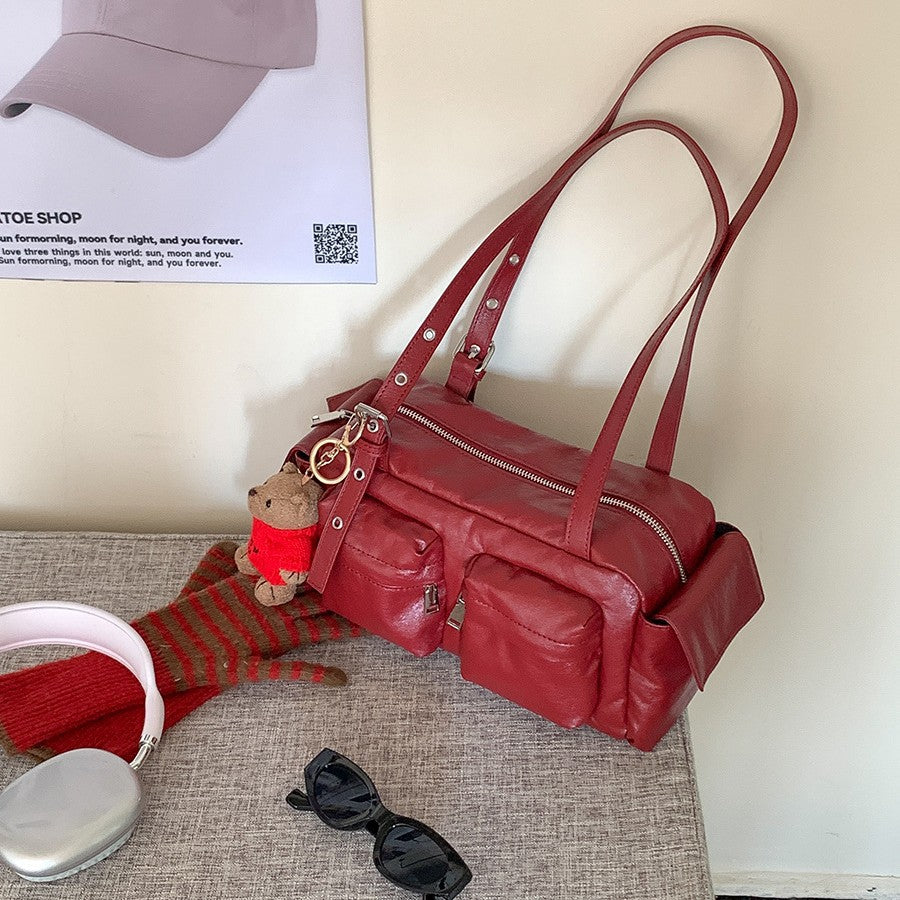 Women's Fashion Portable Large Capacity Niche Style Underarm Shoulder Bags