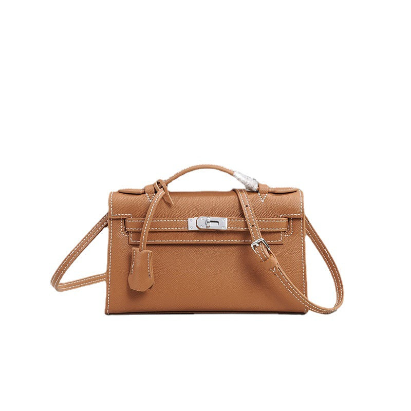 Women's Pattern Genuine Leather Cowhide Second Generation Little Kelly Crossbody Bags