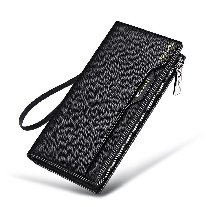 Men's Genuine Leather High-grade Long Cowhide Driving License Men's Wallets