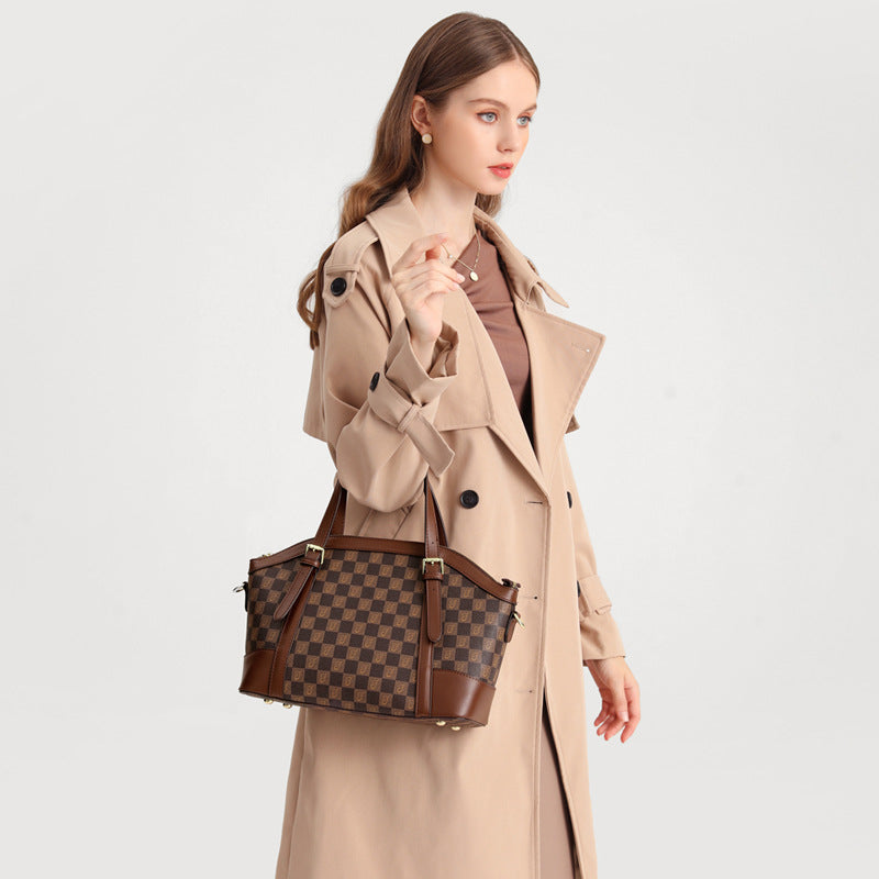 Women's Fashion Trendy Commuter Portable Large Capacity Totes Shoulder Bags