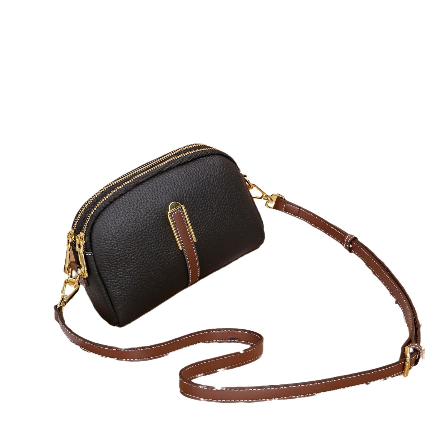 Women's First Layer Cowhide Lady's Shell Mobile Crossbody Bags
