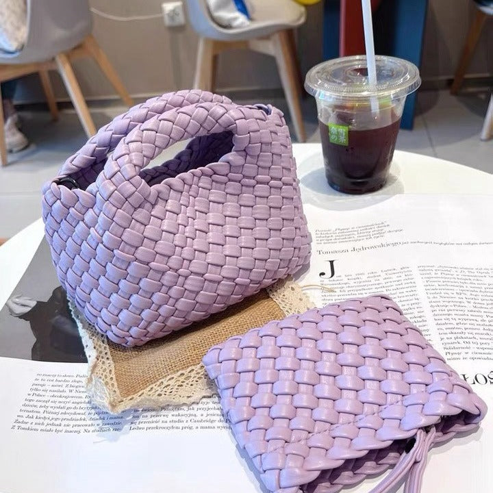 Women's Hand-woven Summer Soft Leather Underarm High-grade Armpit Bags