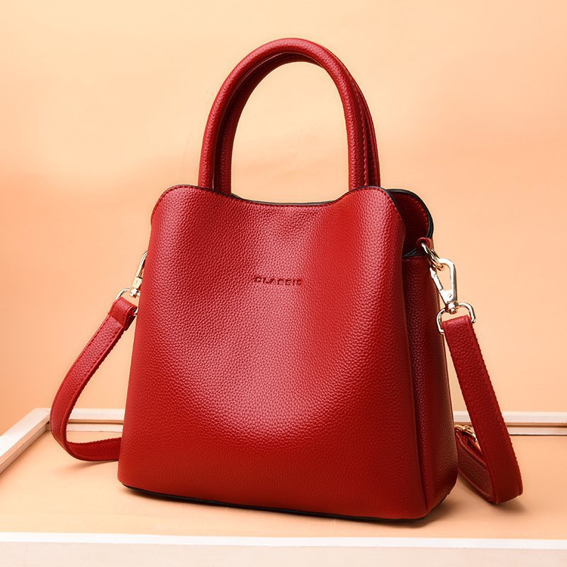 Women's Summer Portable Large Korean Style Genuine Handbags