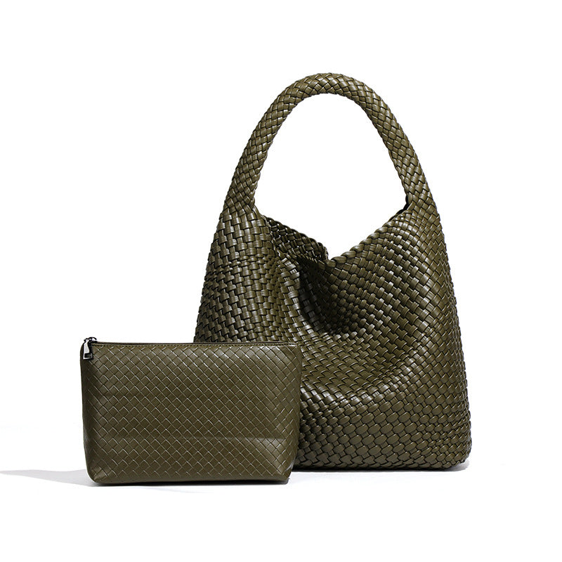 Simple Versatile Large Capacity Underarm Vegetable Handbags