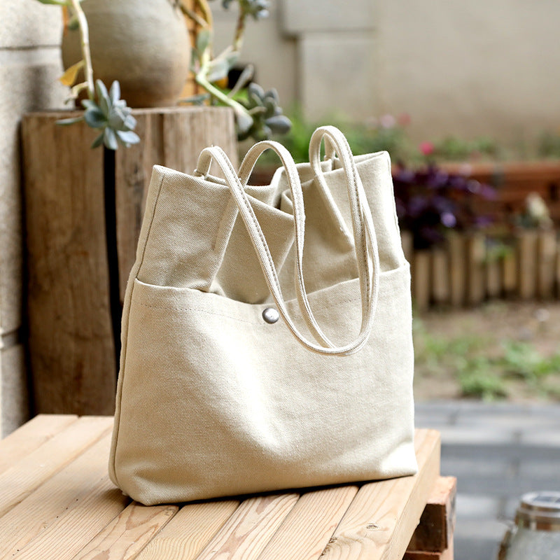 Women's Canvas For College Summer Tutorial Large Shoulder Bags