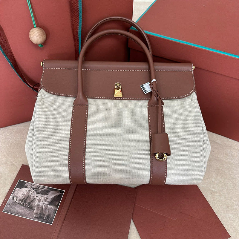 Capacity Commuter High Sense Full Grain Crossbody Bags