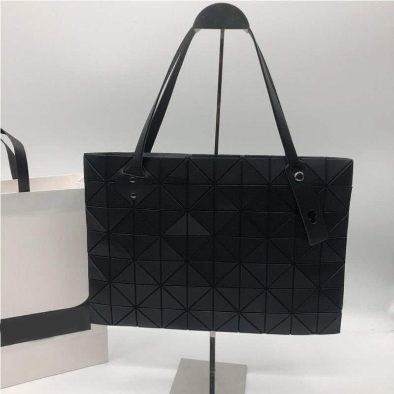 Women's Rock Stitching Geometric Diamond Pattern Underarm Shoulder Bags