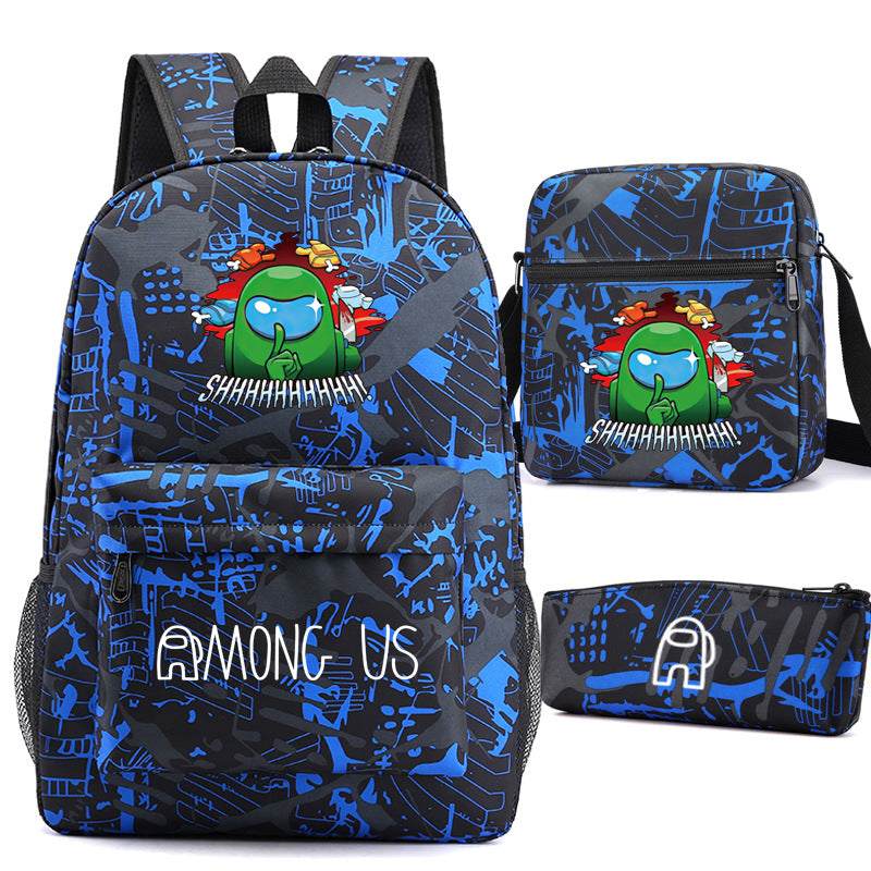 Game Among Space Killing Pencil Three-piece Backpacks