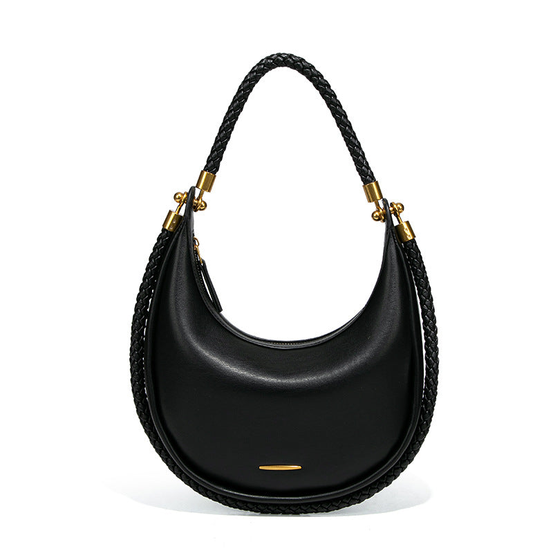Underarm Versatile Light Luxury Minority Black Armpit Bags