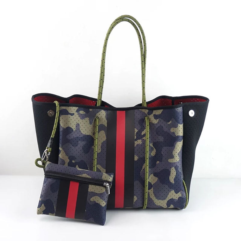 Neoprene Beach Printing Weekend Portable Seaside Handbags