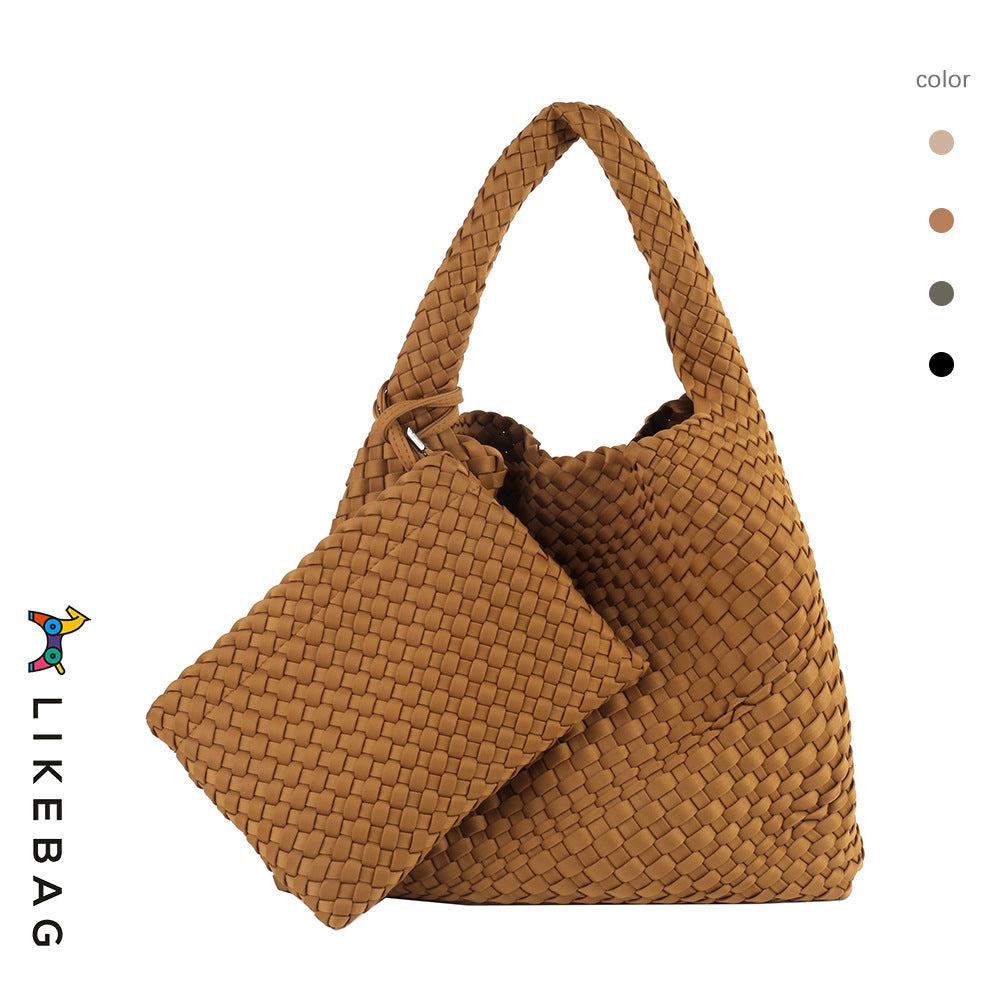 Fabric Large Capacity Advanced Texture Handmade Shoulder Bags
