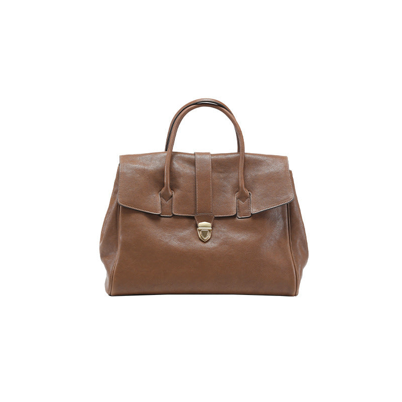 Women's Retro Portable Large Capacity High-grade Commuter Handbags
