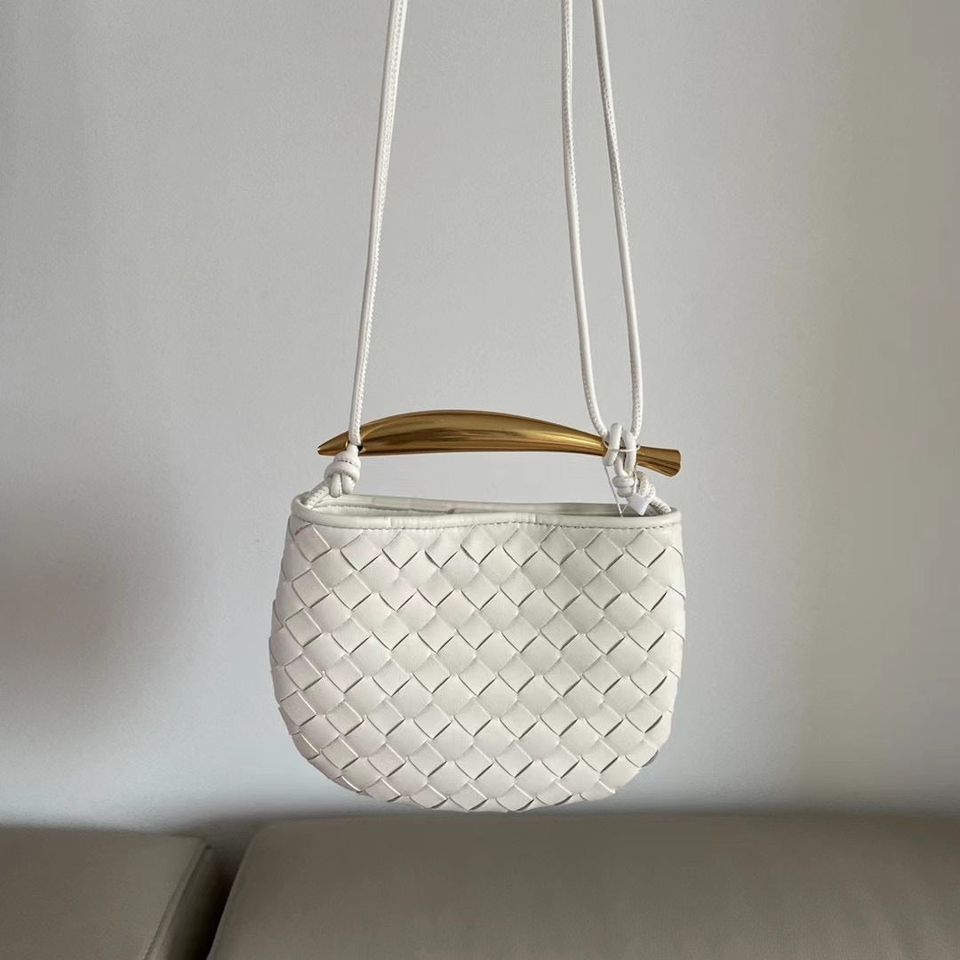 Women's Trendy Braided Leather Female Sardine For Crossbody Bags