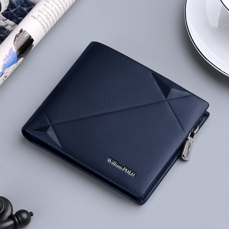 Men's Emperor Paul Short First Layer Cowhide Men's Wallets