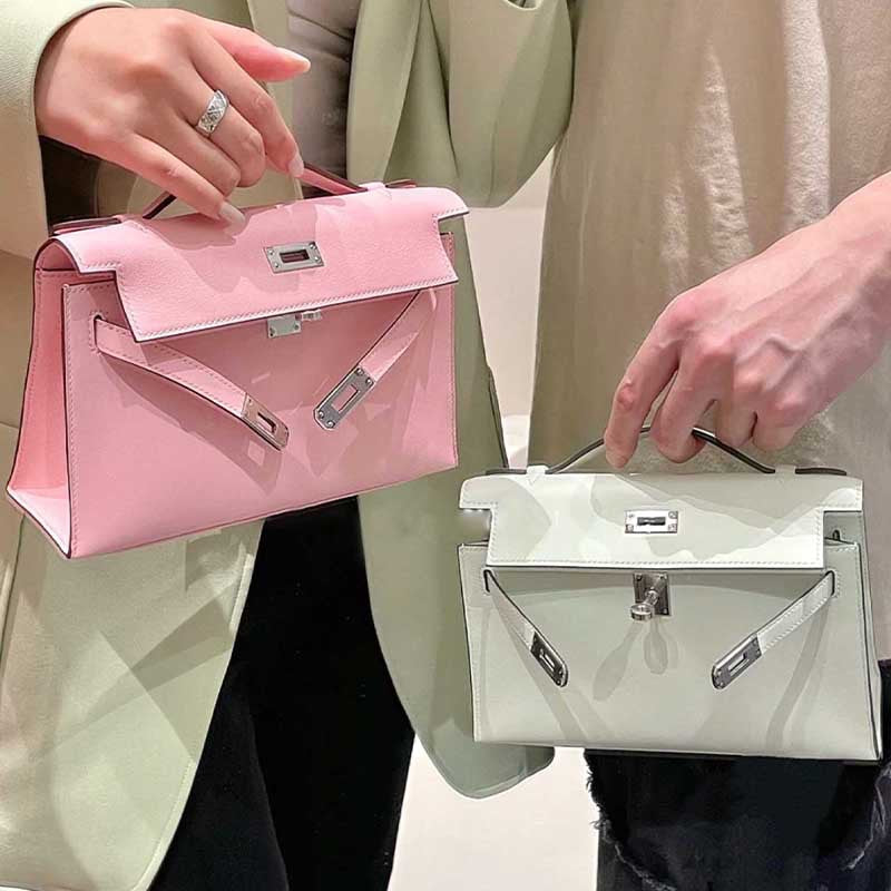 Kelly Generation Imported Leather Hand Sewing Shoulder Bags