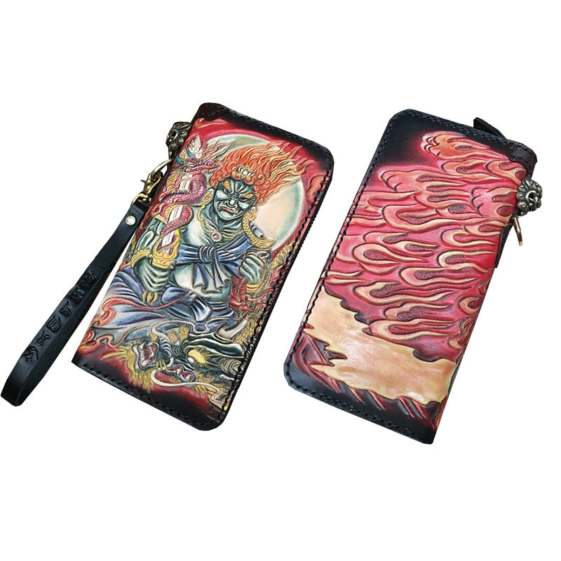 Men's Leather Handmade Female First Layer Cowhide Men's Wallets