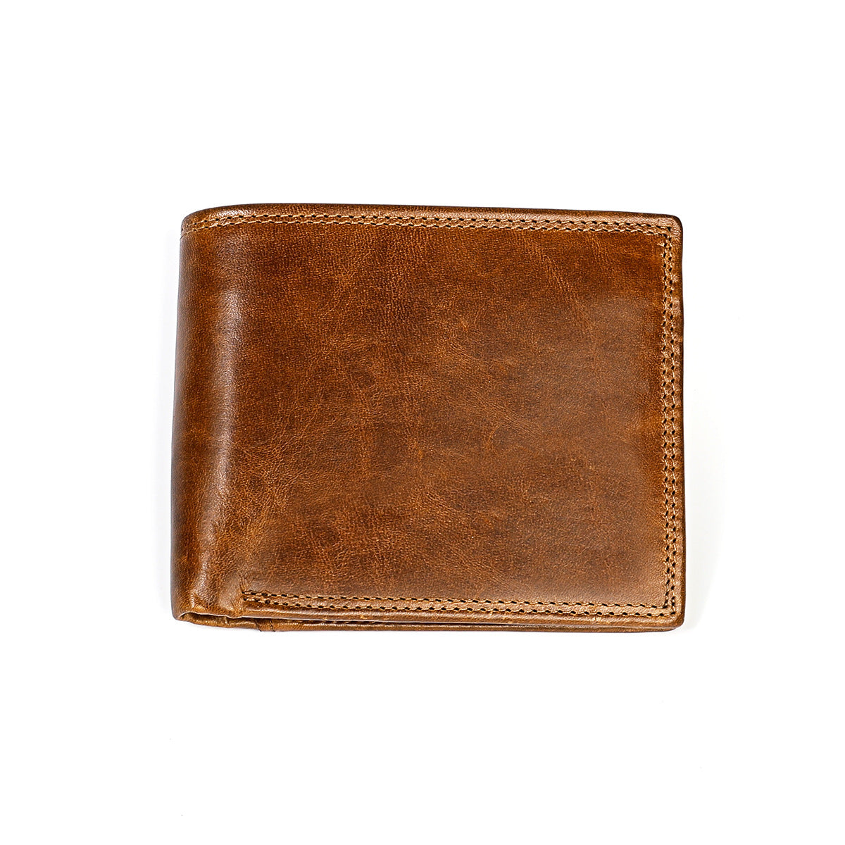 Men's Vintage Genuine Leather Full First Layer Cowhide Short Men's Wallets
