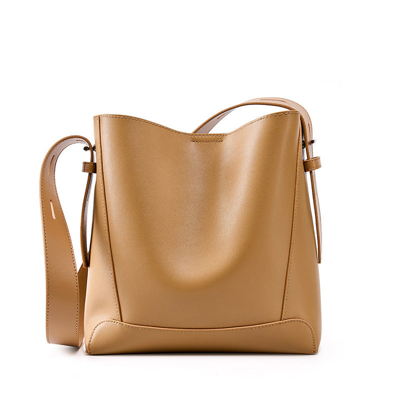 Women's Selection Of Niche High-grade Genuine Leather Cowhide Shoulder Bags