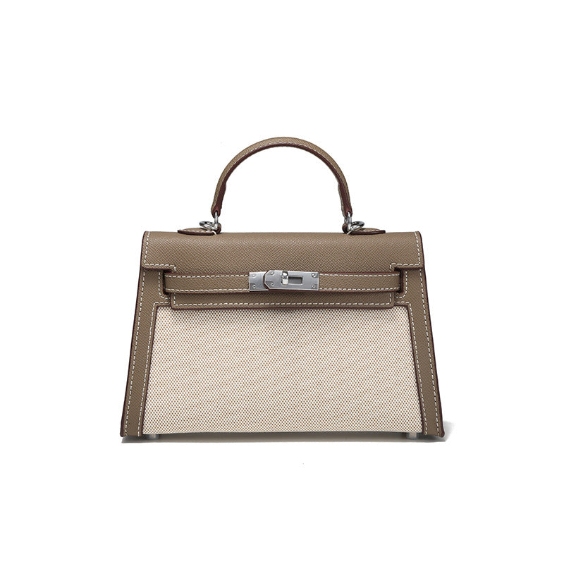 Women's Large Capacity Fashion Portable Contrast Color Bags
