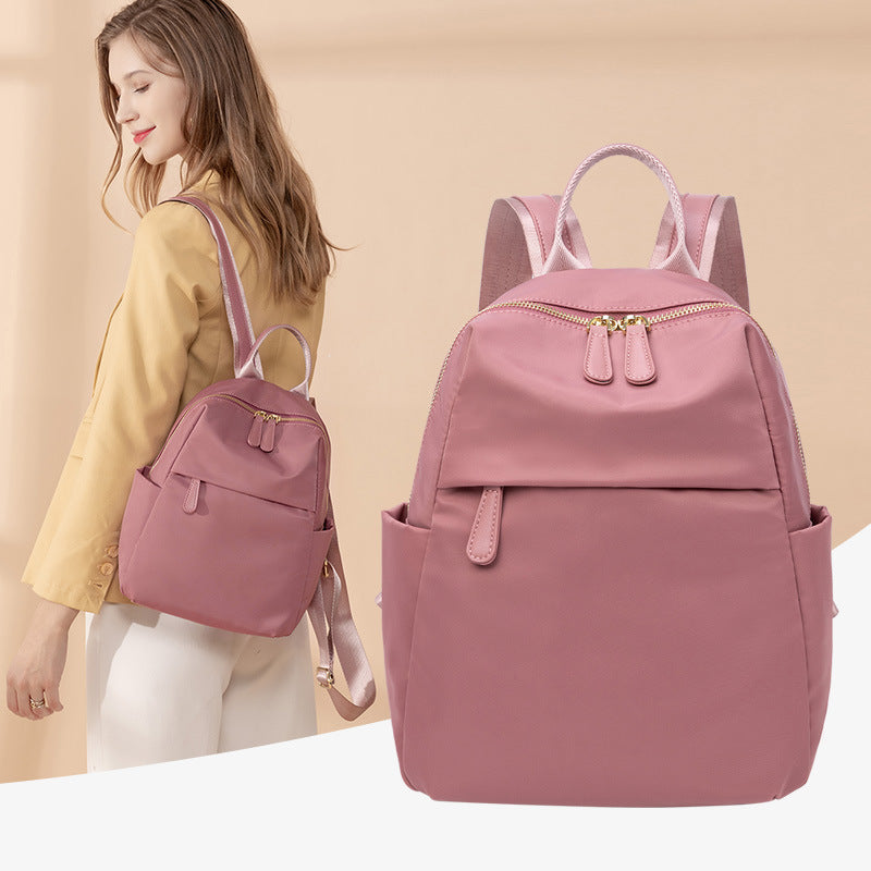 Women's Simple Oxford Cloth Lightweight Commuter Canvas Large Backpacks