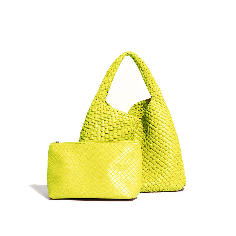 Women's Woven Large Capacity Fashion Versatile Version Handbags