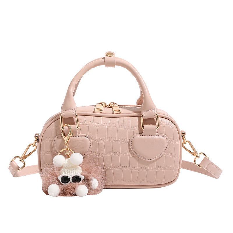 Women's Trendy Sweet Solid Color Pillow Cute Crossbody Bags