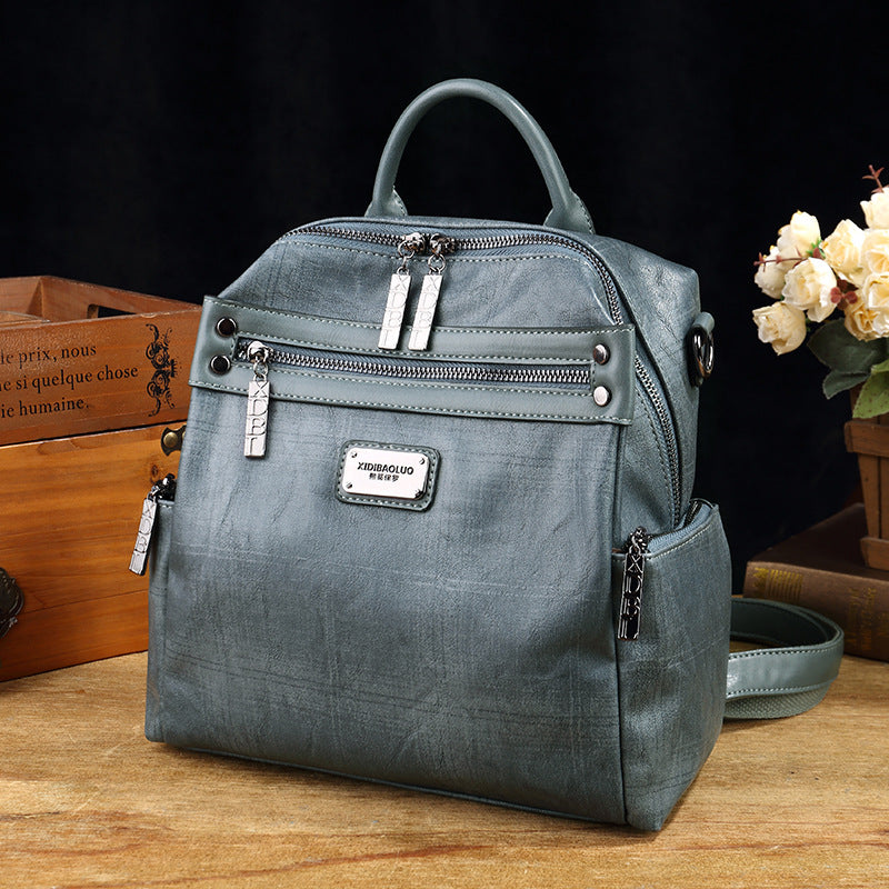 Women's Retro Style Single Pillow Large Capacity Backpacks