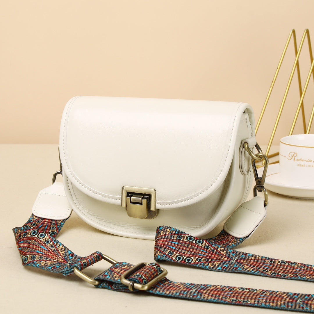 Women's Vintage Saddle High-grade Niche Design Autumn Shoulder Bags