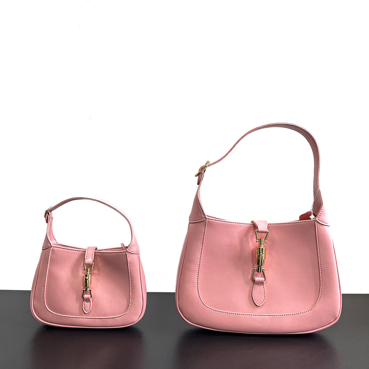 Women's Textured Niche Black Fashionable High-grade Underarm Shoulder Bags