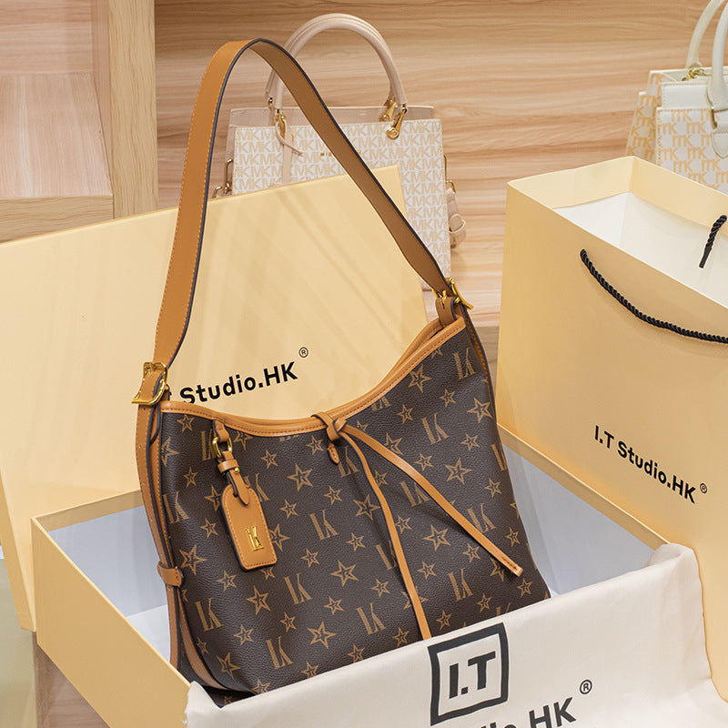 Women's Leather Fashion Stylish Versatile Large Capacity Shoulder Bags