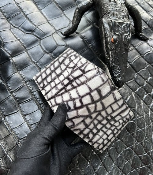Men's Fish Skin Leather Horizontal The Suit Men's Wallets