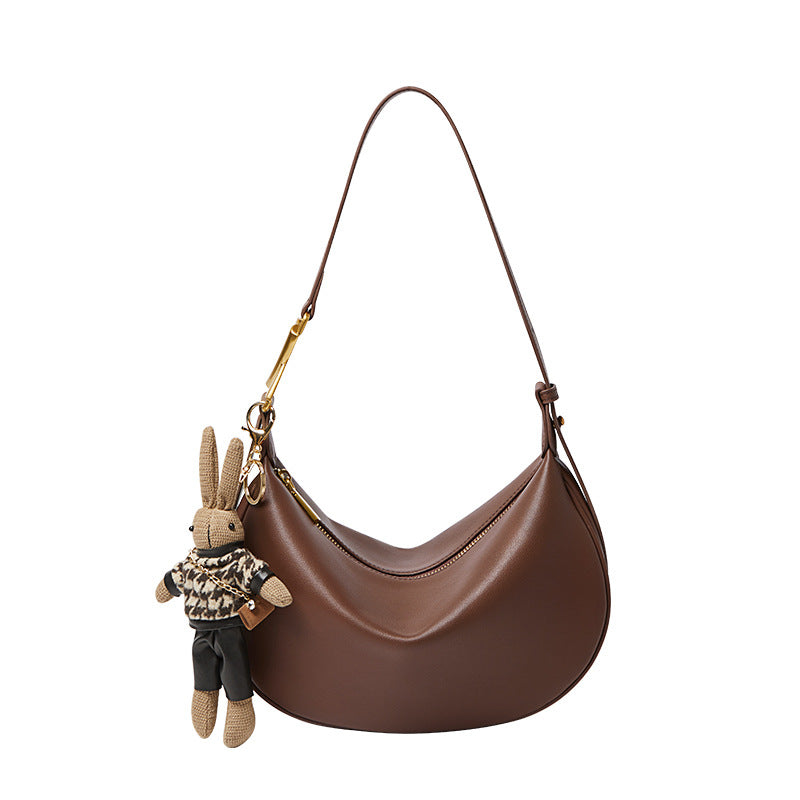 Women's Genuine Leather Underarm High-grade Summer Dumpling Shoulder Bags