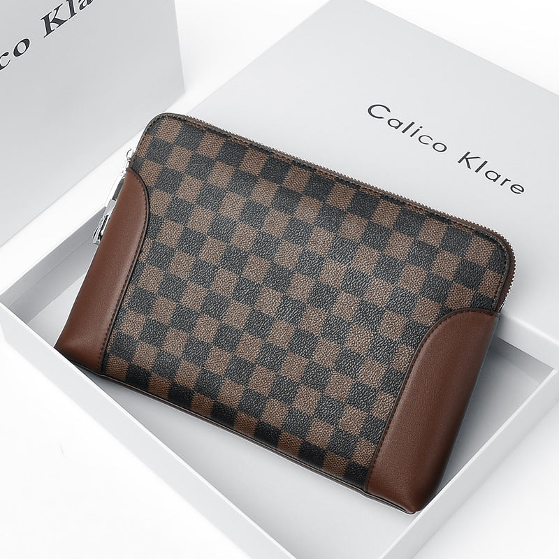 Men's Fashion Password Vintage Clutch Male Large Men's Handbags