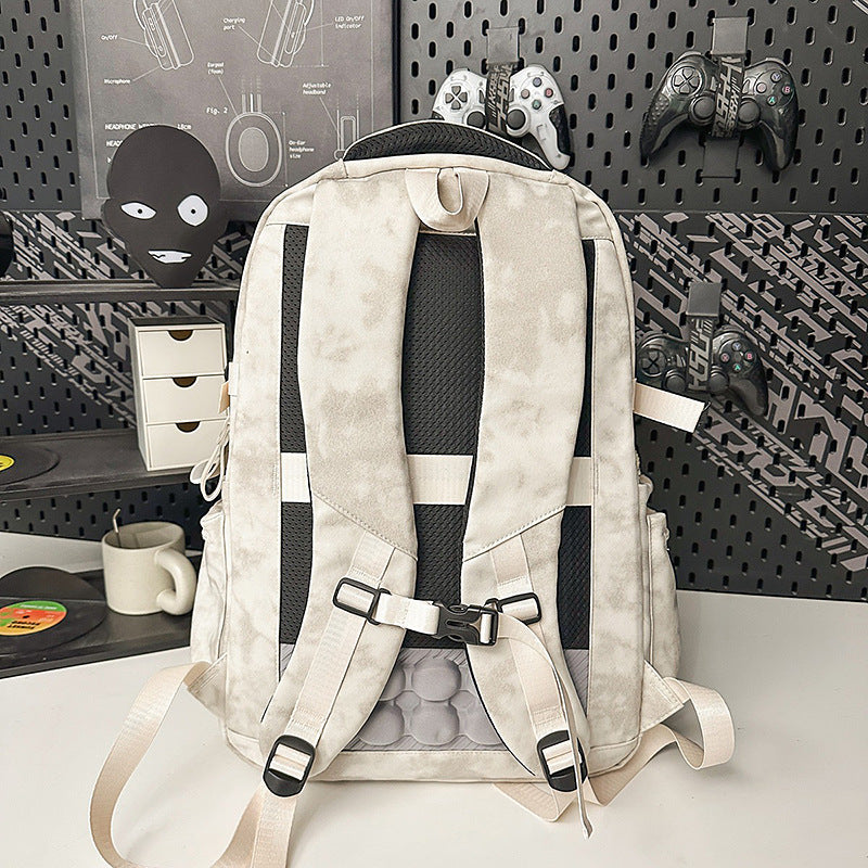 Work Clothes Trendy Couple Large Capacity Junior High Backpacks