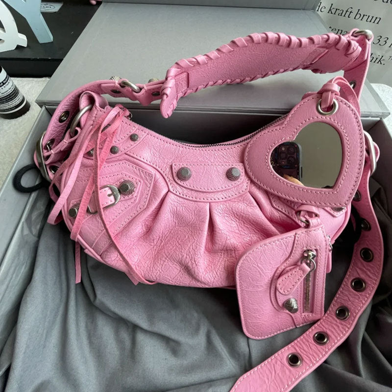 Women's Underarm Rivet Tassel Three-in-one January Tooth Armpit Bags