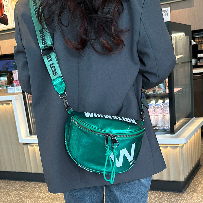 Women's Versatile Broadband Letter Badge Alexander Wang Shoulder Bags